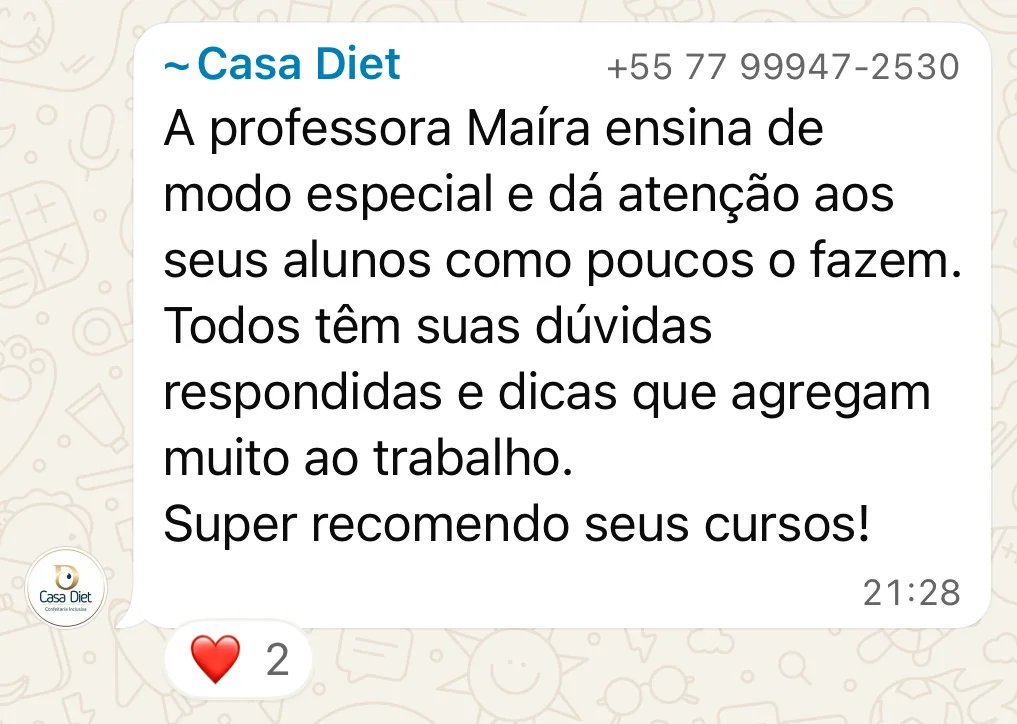 Depoimento de aluna de outro método da Maíra Covolan