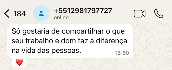 Depoimento de aluna de outro método da Maíra Covolan