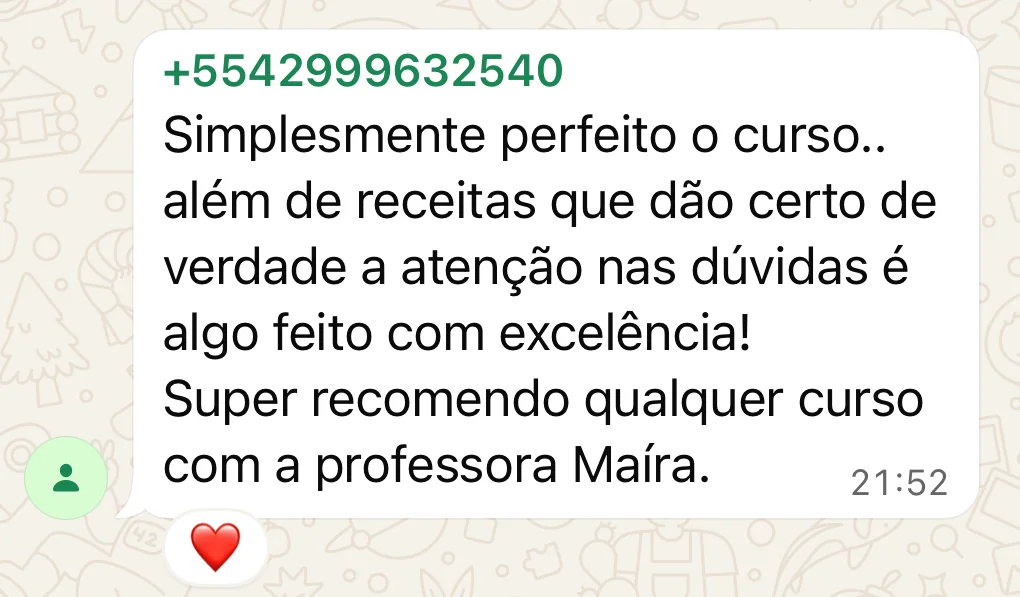 Depoimento de aluna de outro método da Maíra Covolan