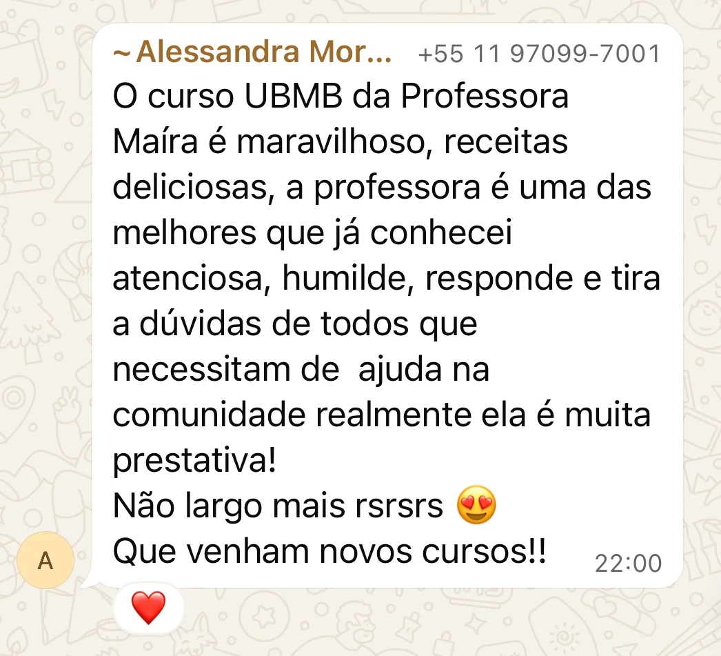 Depoimento de aluna de outro método da Maíra Covolan