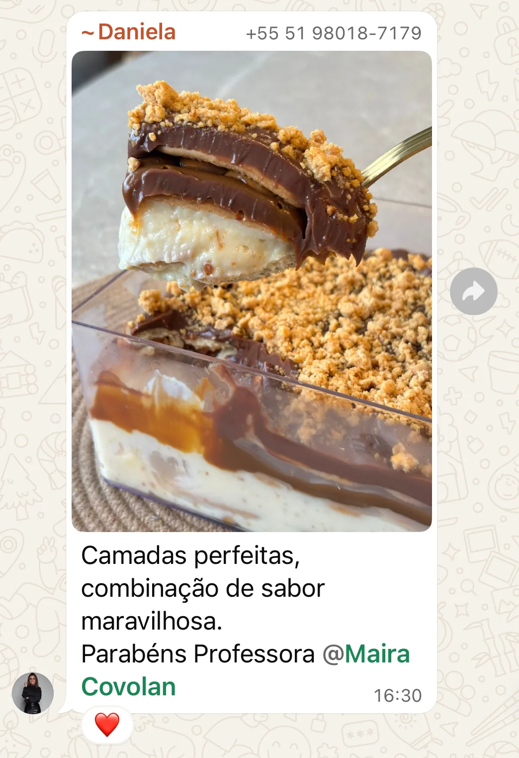 Depoimento de aluna de outro método da Maíra Covolan
